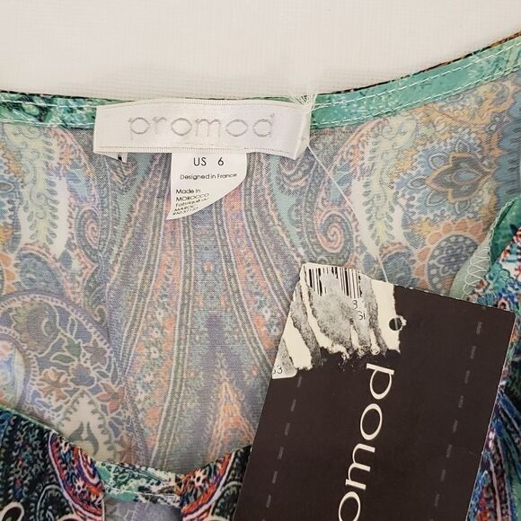 NWT Promod scoop neck women's top Size 6 - Picture 5 of 7